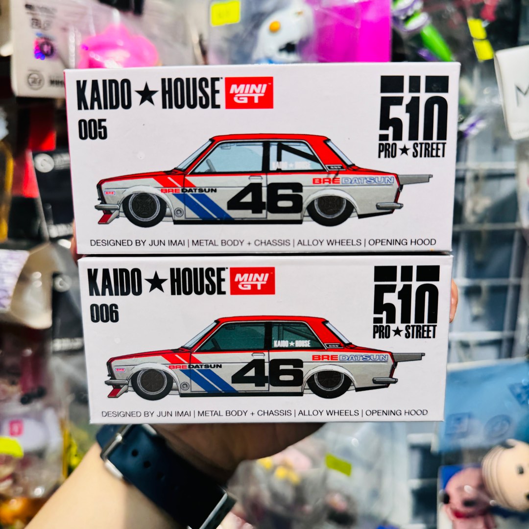 Kaido HouseMini GT 1:64 Die-cast Model Car 005 & 006 BRE Datsun