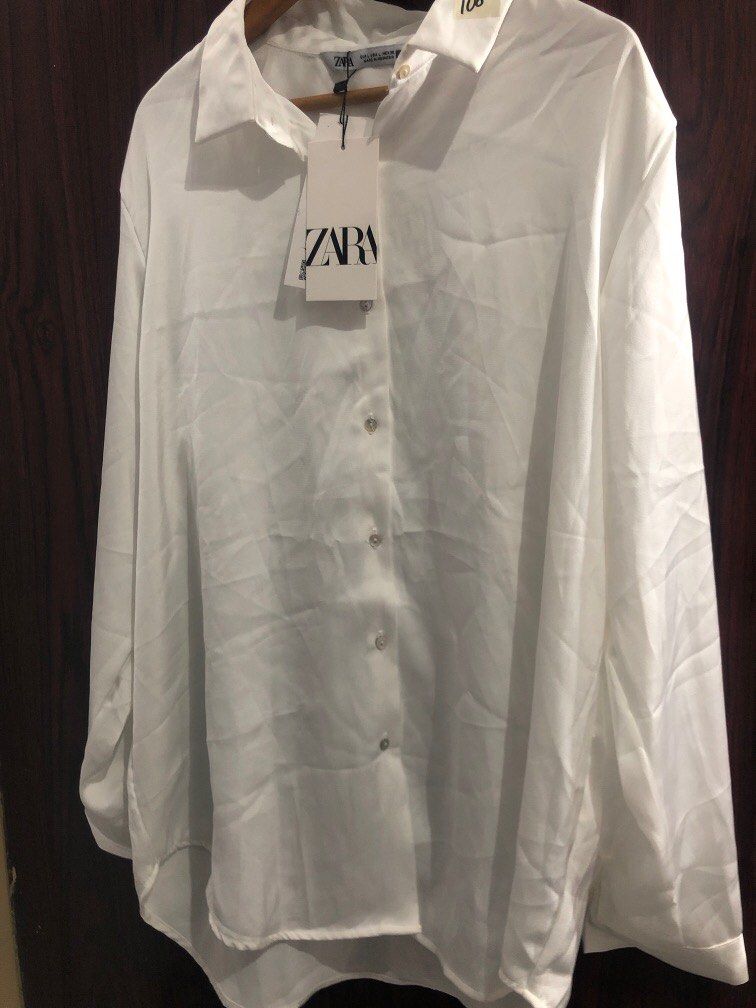 Chemise Col Chemise Blanche Zara Femme ZARA Basic Collection