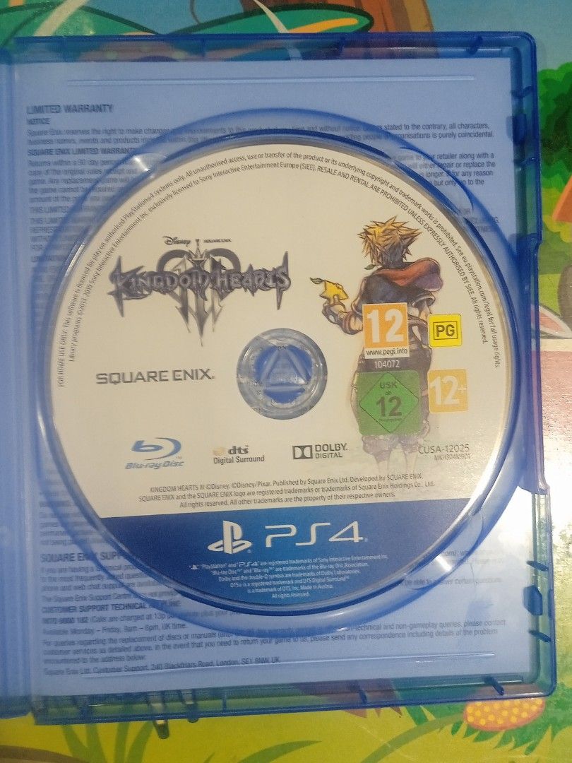 Kingdom Hearts 3 PS4 Video Gaming Video Games PlayStation on