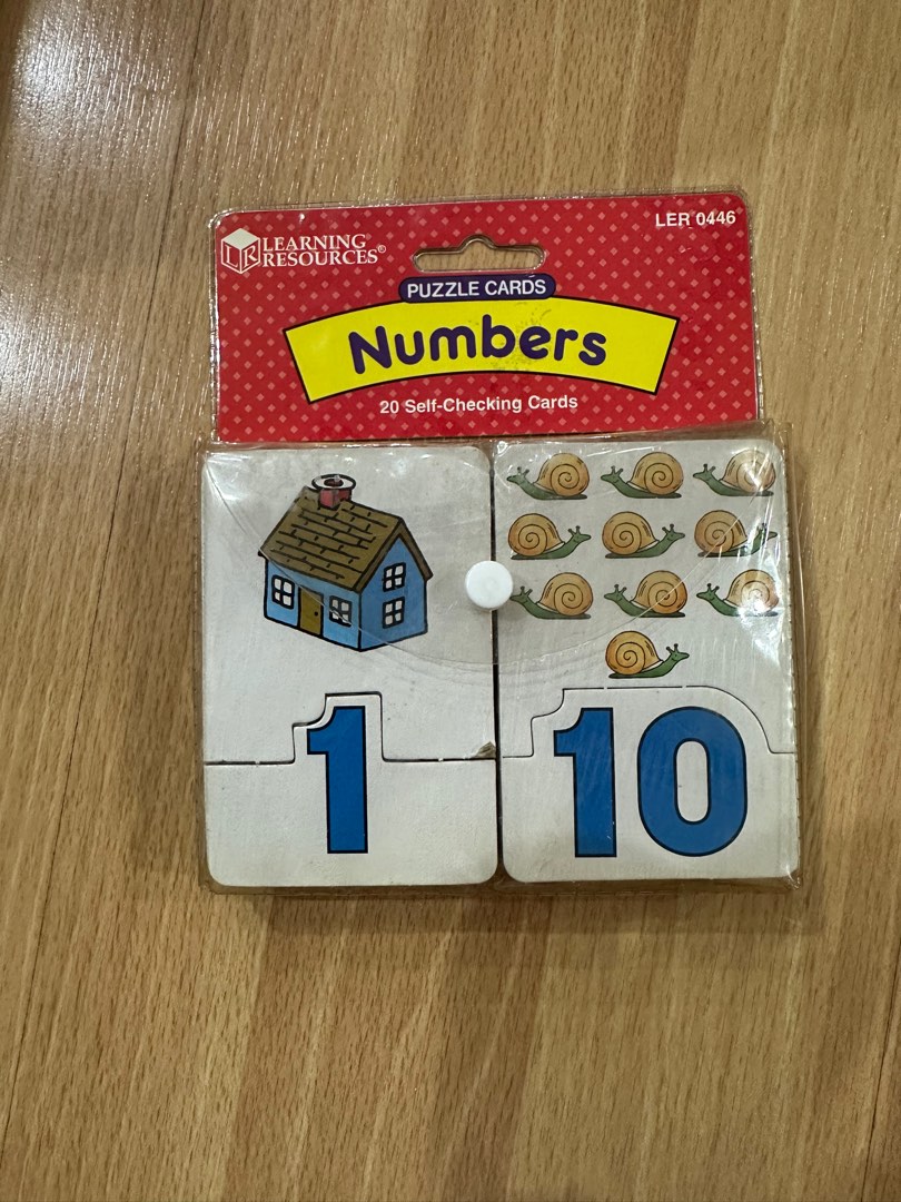 Learning Resources-Number Puzzle Cards, Hobbies & Toys, Toys & Games on ...