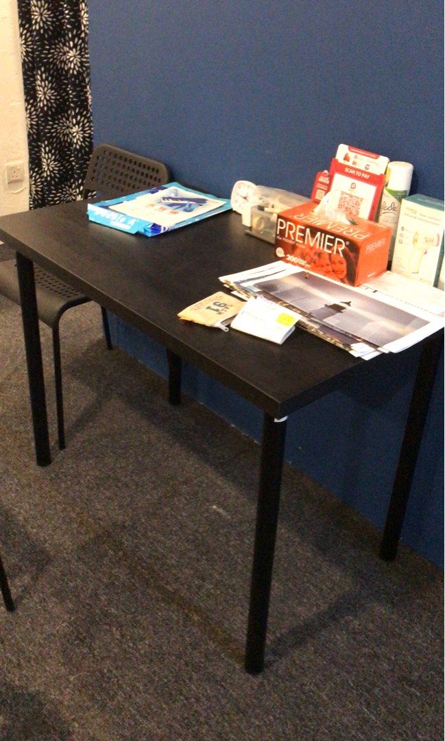 Ikea linnmon online black brown