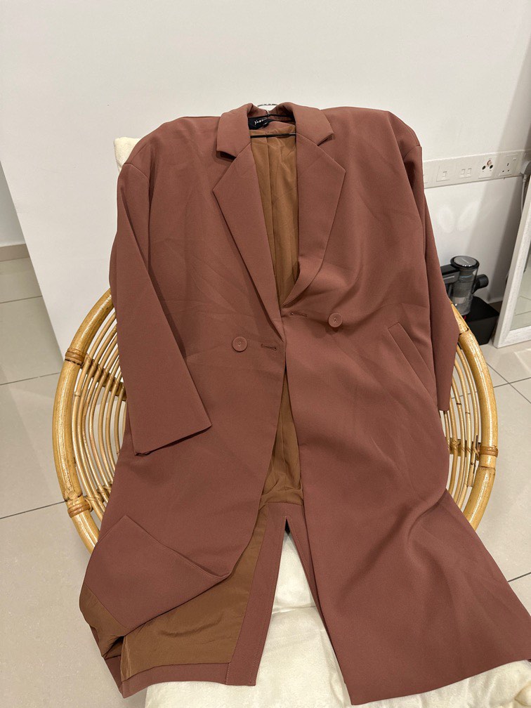 Long drape coat discount