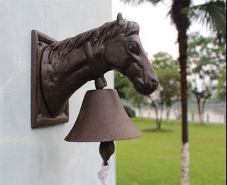 Lucky Horse Bell , Wellcome Bell , Solid Cast Iron