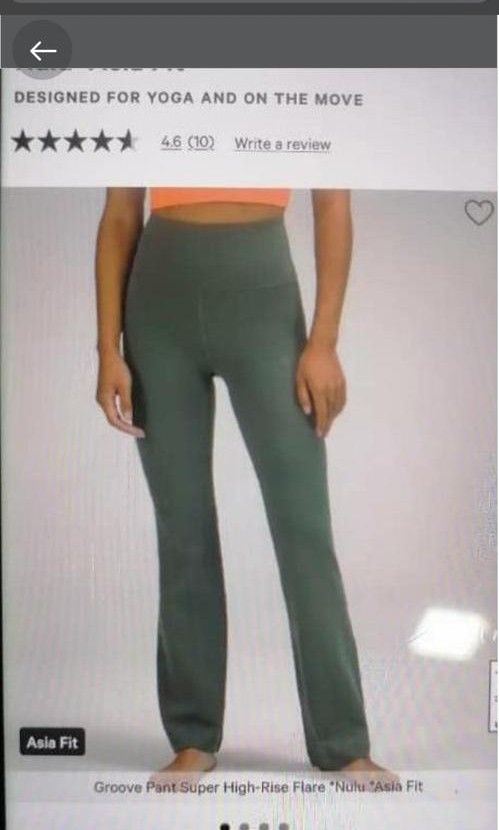 Lululemon Flare High Rise Groove Pants - Smoked Spruce Green