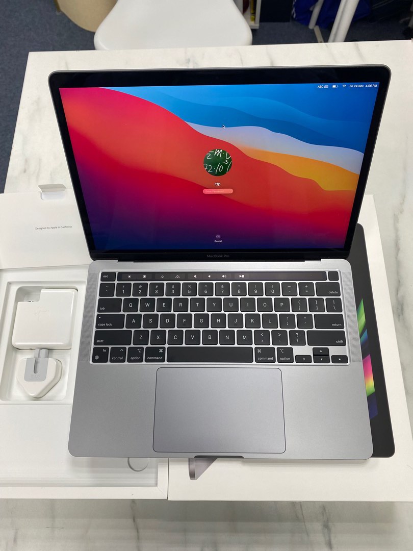 M1 MacBook Pro 13吋 8gb Ram 256SSD 太空灰色 超級無敵新淨 香港行貨 有Apple care+保着到2024年 ...