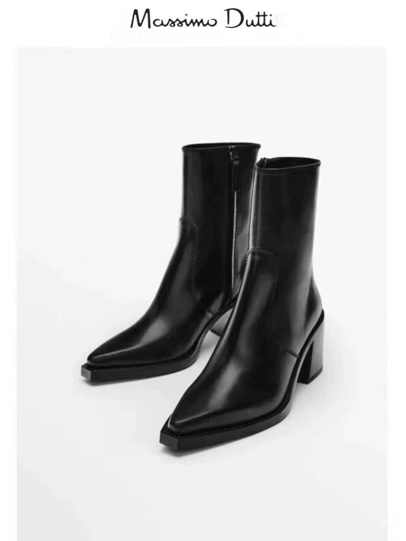 Massimo Dutti Black Boots Women s Fashion Footwear Boots on