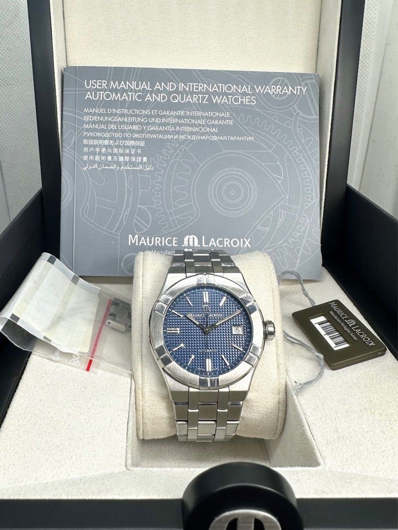 Maurice lacroix aikon 39mm blue discount