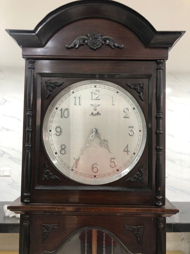 Mauthe Grandfather Clock, Furniture & Home Living, Home Decor, Clocks