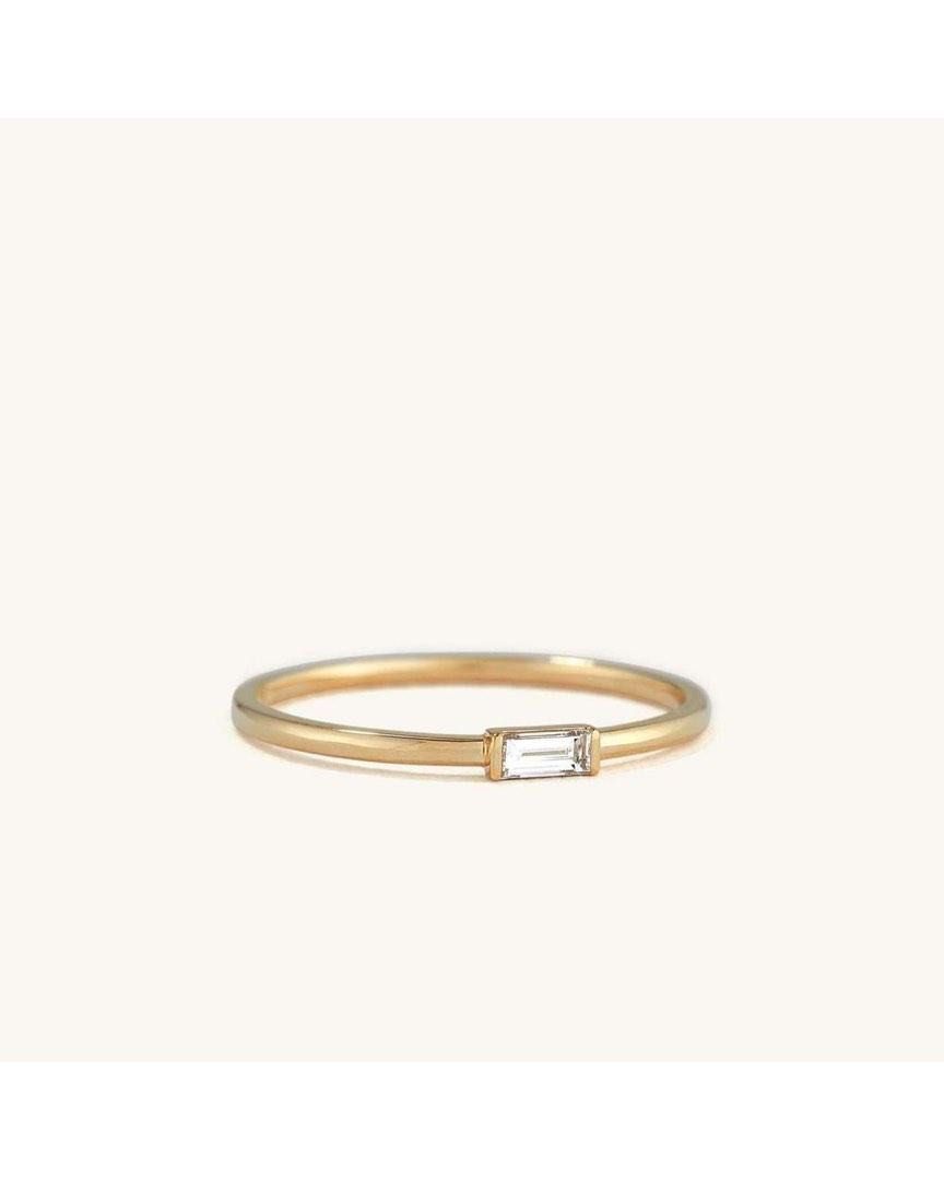 Catbird baguette hotsell ring