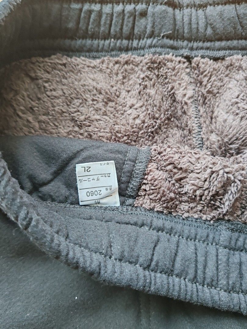 Joggers with fur inside clearance