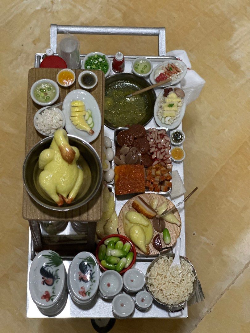 Mini Chicken Rice Cart 迷你鸡饭推车, Hobbies & Toys, Stationery & Craft ...