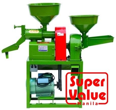 Mini Rice Mill with Grinding Machine 140kg/hr 3hp for Small Farms and ...