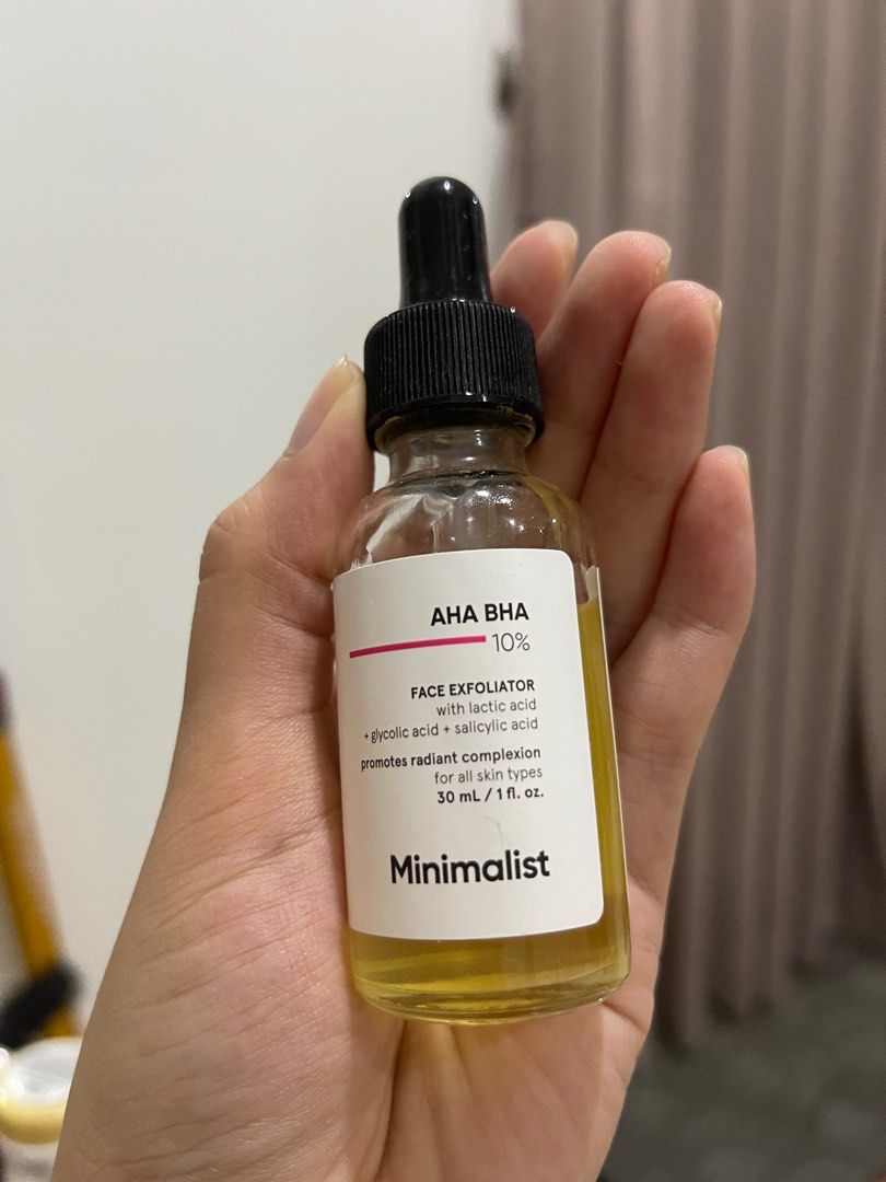 Minimalist AHA & BHA 10 face exfoliator, Beauty & Personal Care, Face