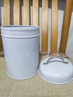 Minimalist gray Tea Canister