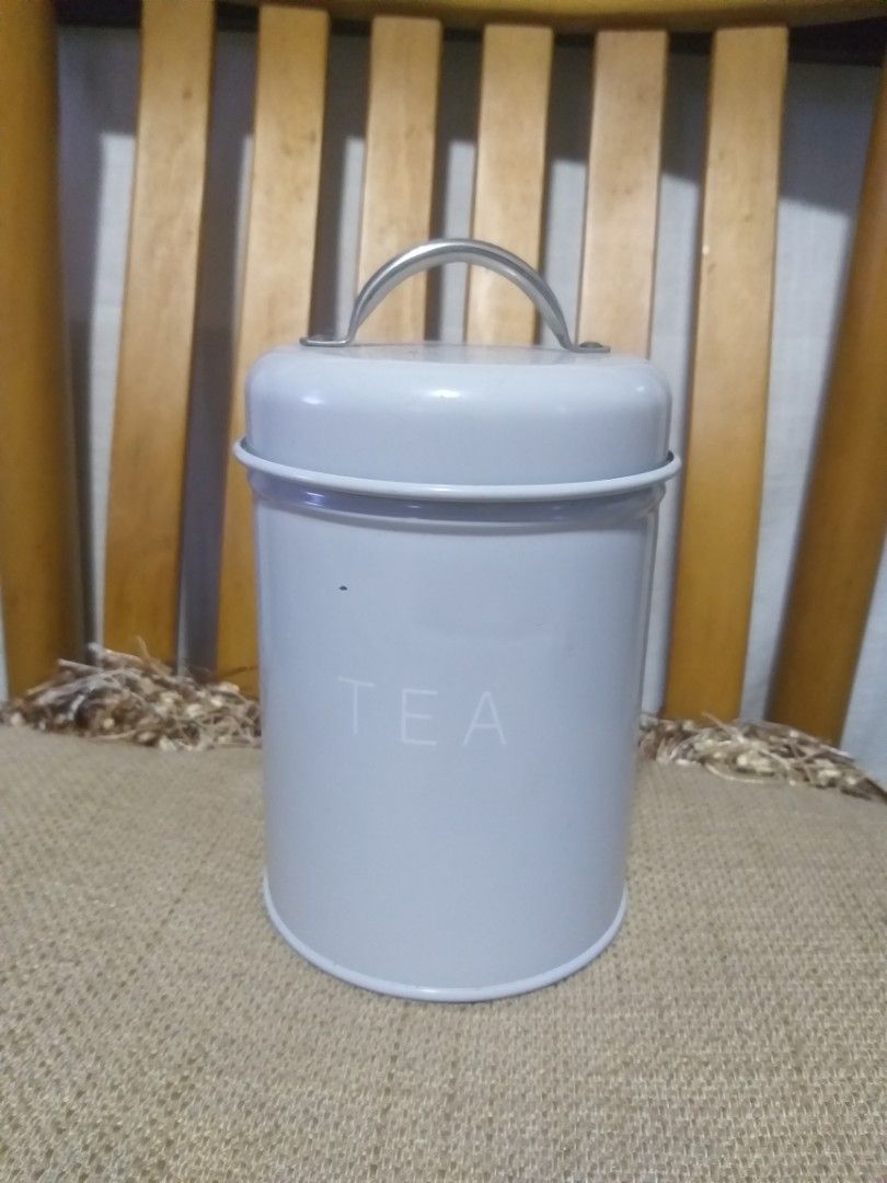 Minimalist gray Tea Canister (Category: Coffee & Tea Tableware) located in Cavite. Submitted by wishie_collects (Listing ID 1267484273, Image 3). Description: From UK.