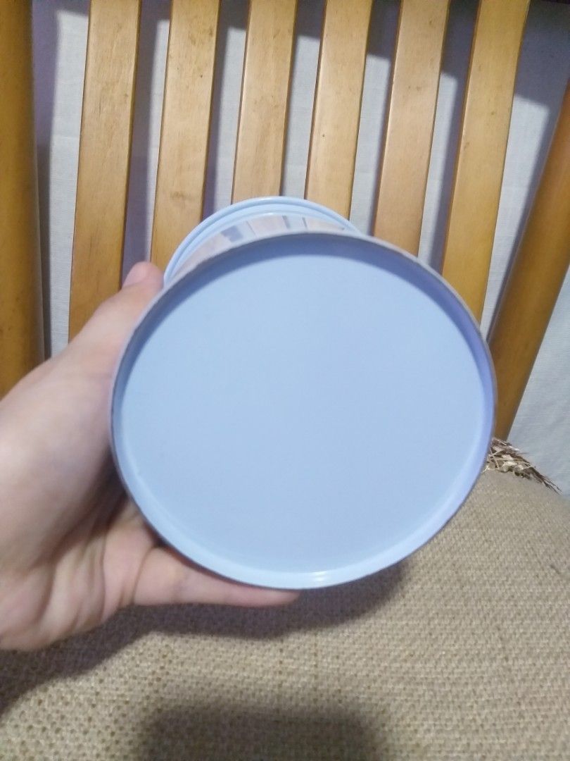 minimamist light blue tea canister (Category: Coffee & Tea Tableware) located in Cavite. Submitted by wishie_collects (Listing ID 1267483814, Image 2). Description: Uk surplus Aesthetic minimalist.