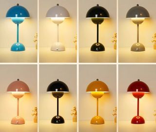 Mushroom LED Rechargeable Desk Lamp Touch Sensitive Light