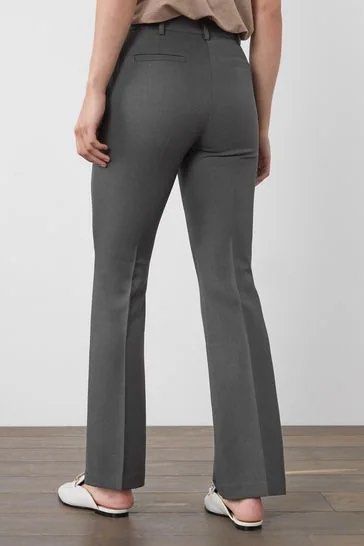 Trendy Women Bootcut Trousers Bellbottom Trousers Pants grey
