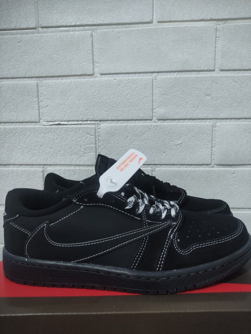 NIKE Air Jordan 1 retro low og sp x travis scott black phantom