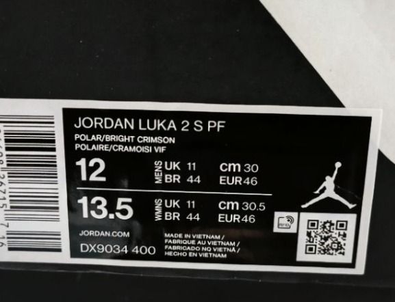 NIKE JORDAN LUKA 2 S PF US12 Formula 23, 他的時尚, 鞋, 運動鞋在