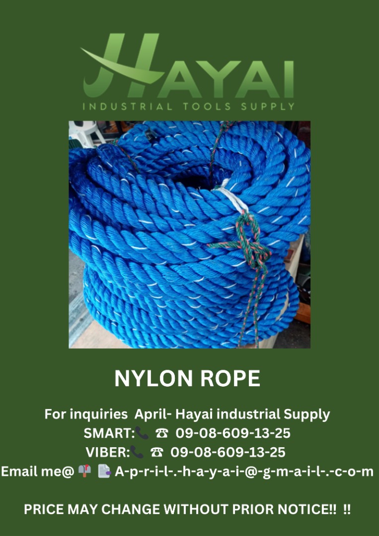 Nylon rope, Commercial & Industrial, Construction Tools & Equipment on ...