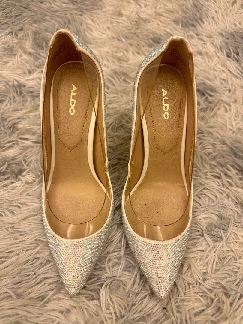 Original Aldo Rhinestone Cinderella Pumps Size 37 Luxury
