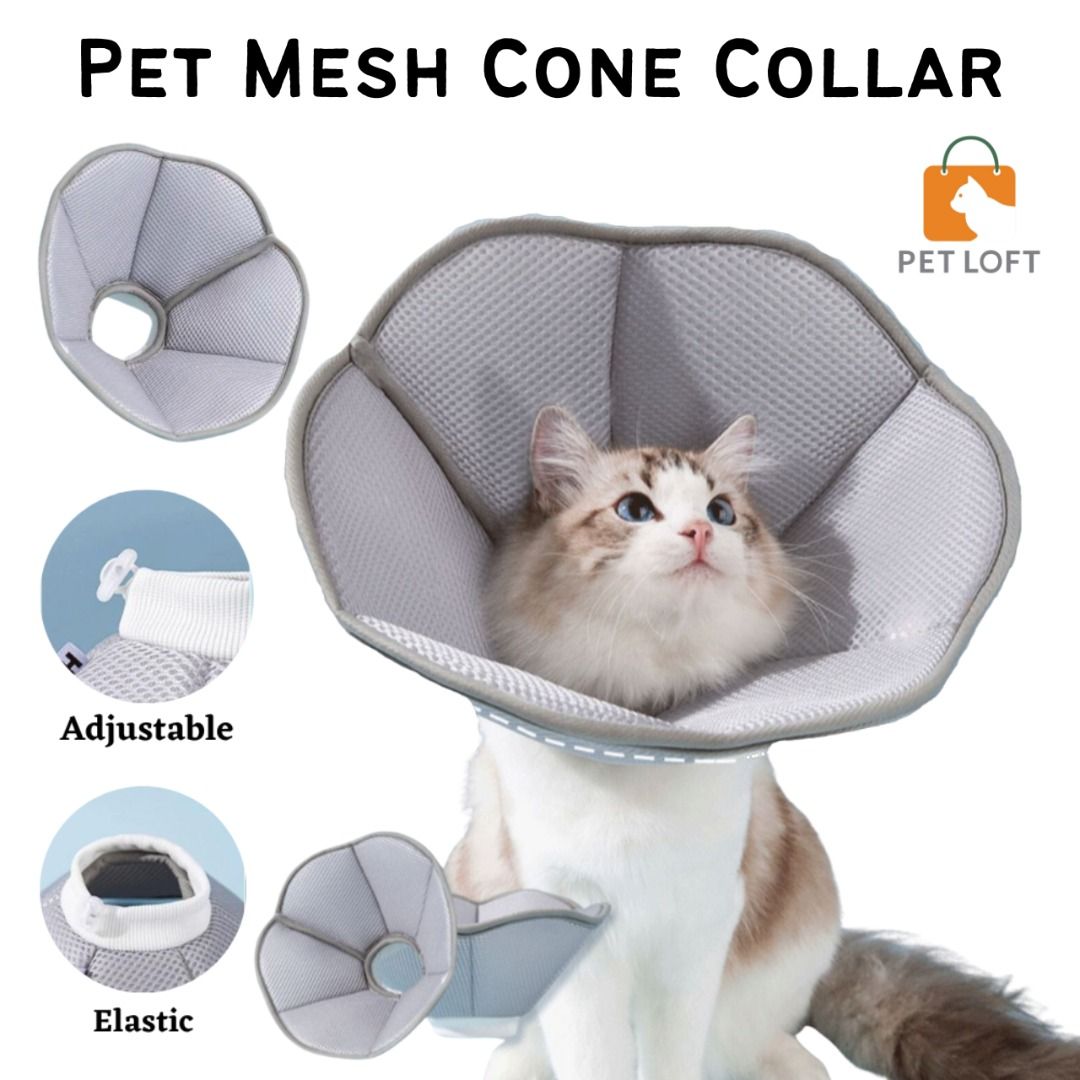 Pet Medical Soft Collar Elizabeth E Collar Soft Mesh Cat Dog