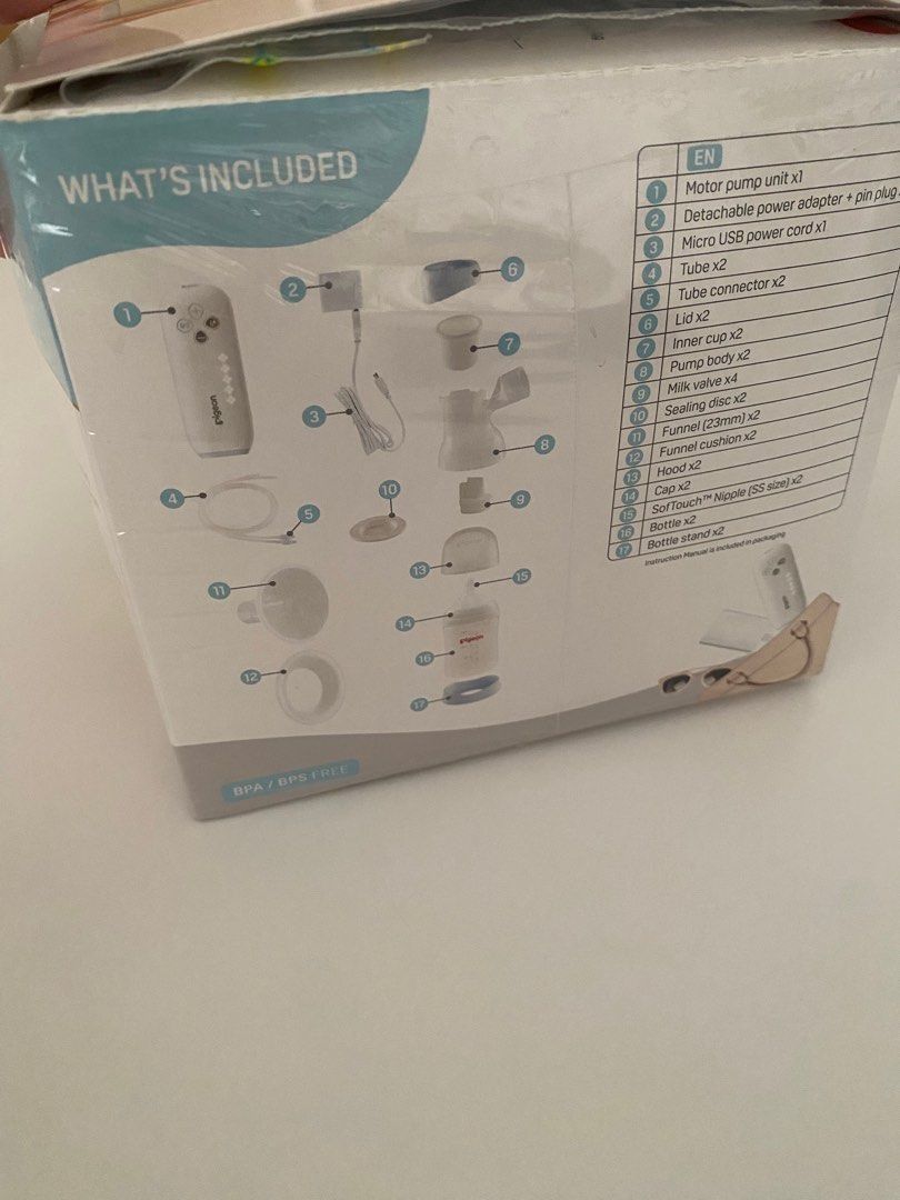 Pigeon GoMini Plus electric double breast pump (Latest Version), Babies