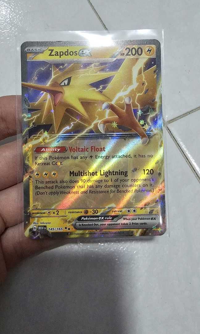 Pokemon 151 ENG Mr Mime IR, Charizard and Zapdos EX, holo energy ...