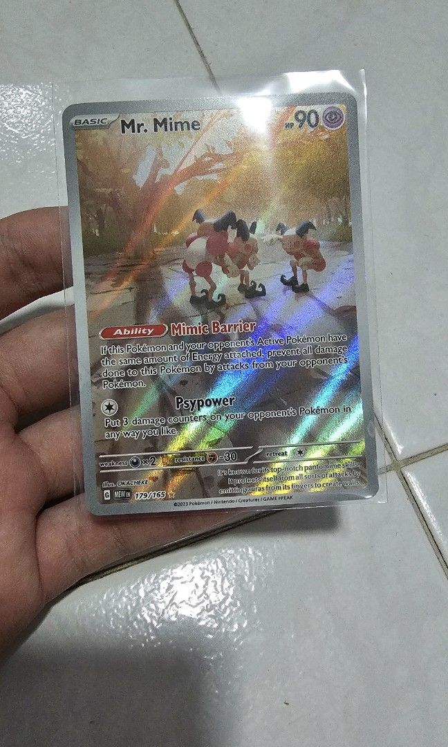 Pokemon 151 ENG Mr Mime IR, Charizard and Zapdos EX, holo energy ...