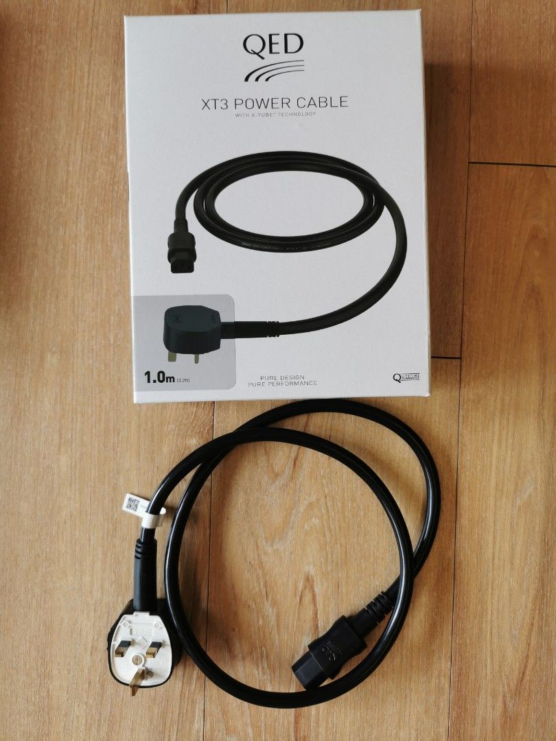 Qed xt3 power cable 1m (not Audioquest), Audio, Other Audio Equipment