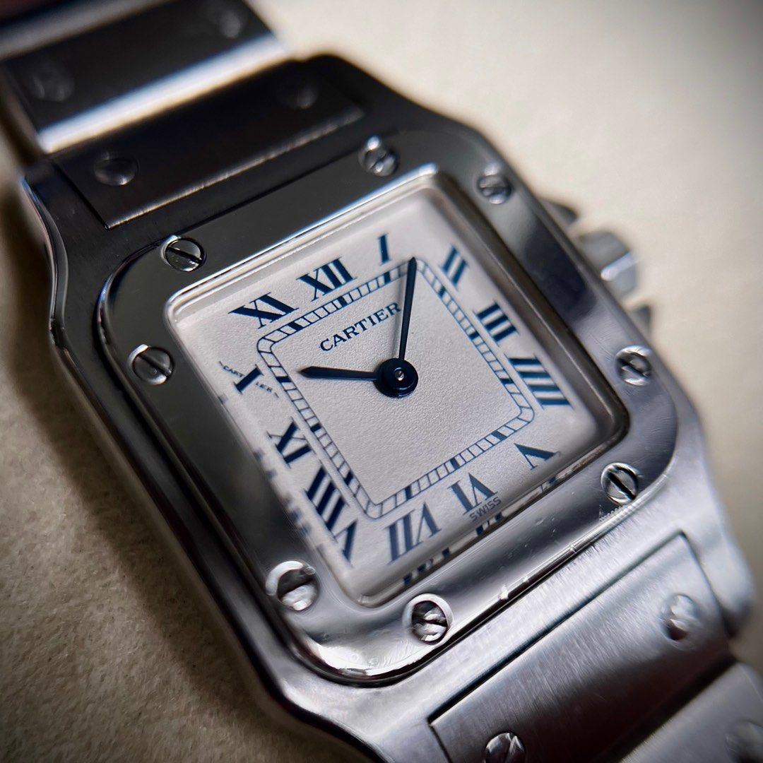 Cartier santos outlet galbee quartz