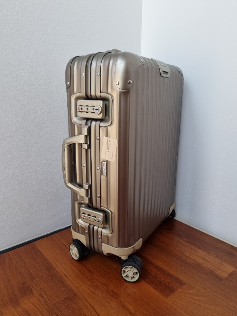 RARE Rimowa Topaz Titanium Petite Cabin Luggage (Discontinued), Hobbies ...