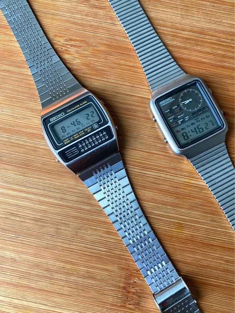 Vintage seiko hotsell calculator watch