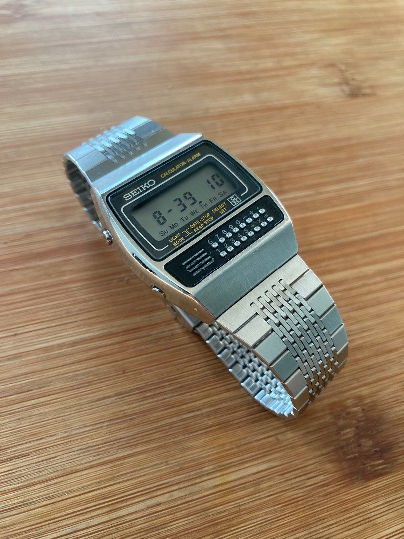 Seiko calculator alarm watch sales