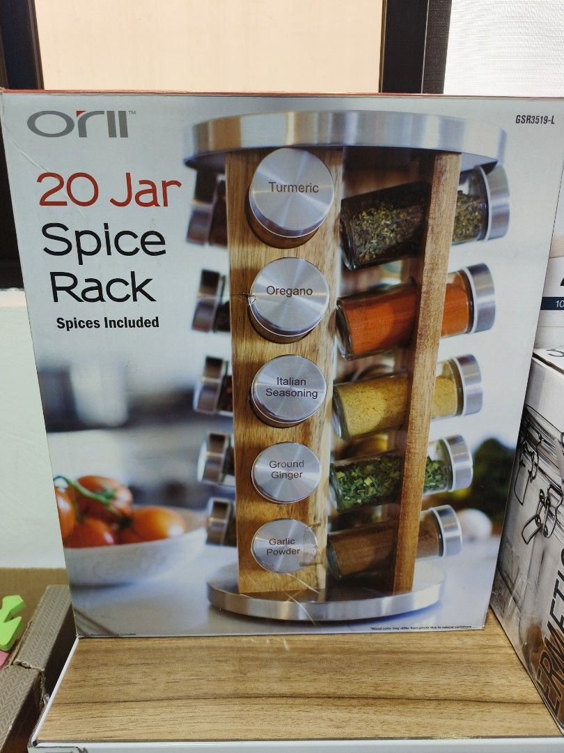 Rotating spice rack 20 slots (Category: Food Organization & Storage) located in Paranaque City. Submitted by Disneyprincess (Listing ID 1267529489, Image 1). Description: bought for almost 4k!.