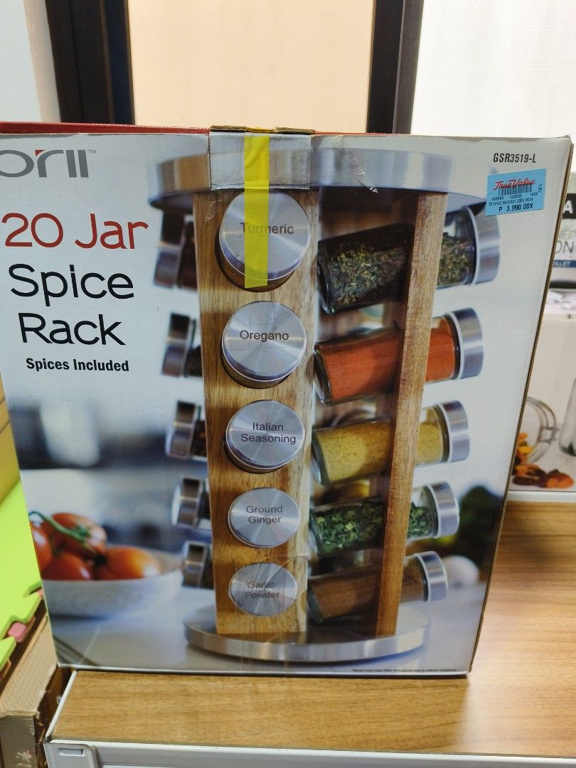 Rotating spice rack 20 slots (Category: Food Organization & Storage) located in Paranaque City. Submitted by Disneyprincess (Listing ID 1267529489, Image 3). Description: bought for almost 4k!.