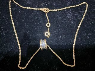 Rush sale 18k gold Bulgari necklace hk setting