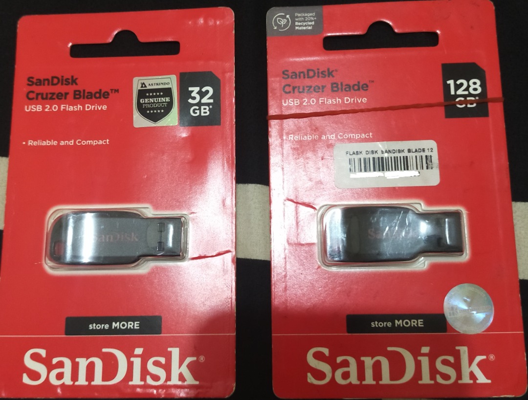 SanDisk Cruzer Blade 128gb, Elektronik, Bagian Komputer & Aksesoris di ...