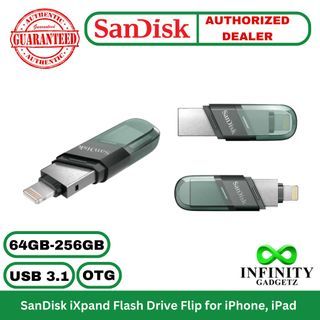 SanDisk iXpand Flip Flash Drive OTG for iPhone and iPad