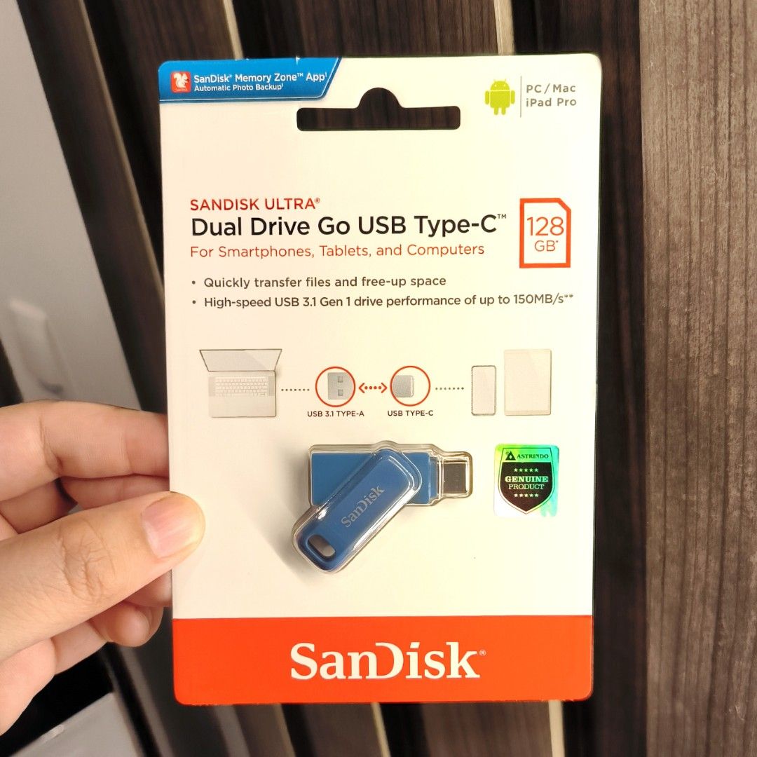 SanDisk 128GB Ultra Dual Drive Go USB Type-C Flash Drive - SDDDC3-128G