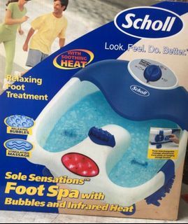 Scholl Sole Sensation Foot Spa with bubbles and infared heat