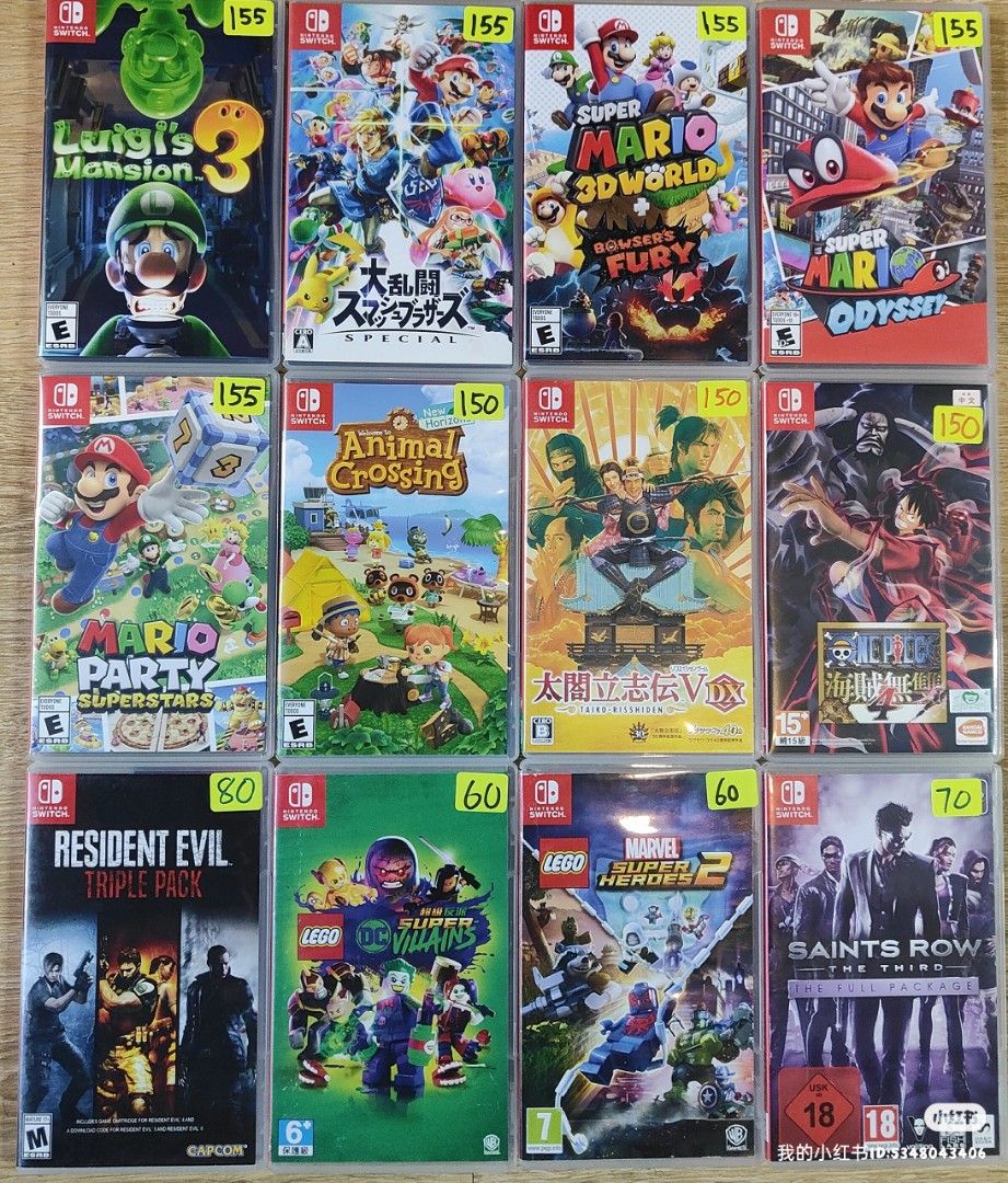2nd hand nintendo switch games sale