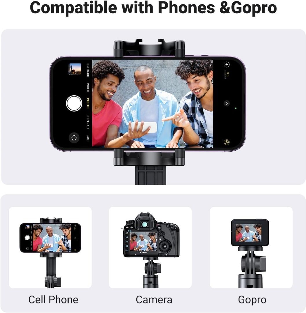 Ugreen UGREEN 59 Phone Tripod, Stable Selfie St…