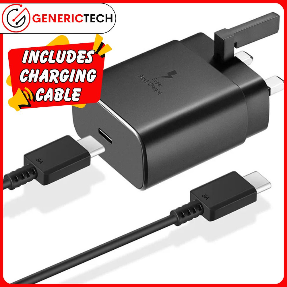 Original Samsung Galaxy S23 +/ Ultra 45W Super Fast Charger w/ 100W USB-C  Cable