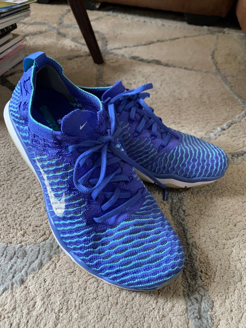 Size 7 Nike Air Zoom Fearless Flyknit Blue White Men s Fashion