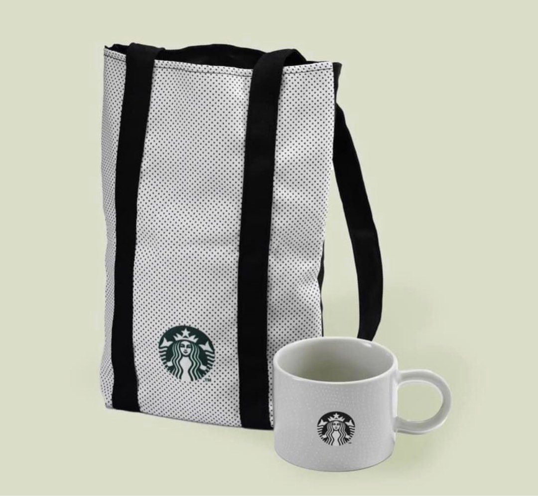 Starbucks tradition 2024 mug with tote, Furniture & Home Living