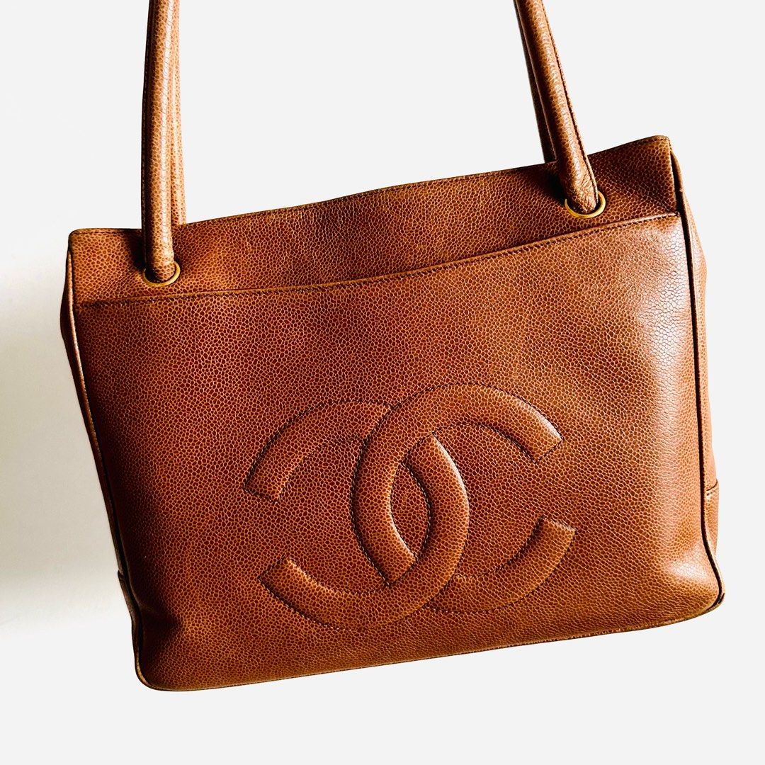 Chanel Vintage Large Shopping Tote Bag, Luxury, Bags & Wallets on Carousell