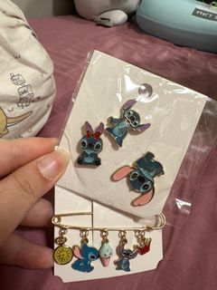STITCH CRASHES DISNEY PIN BOOK & PINS , DM FOR MORE