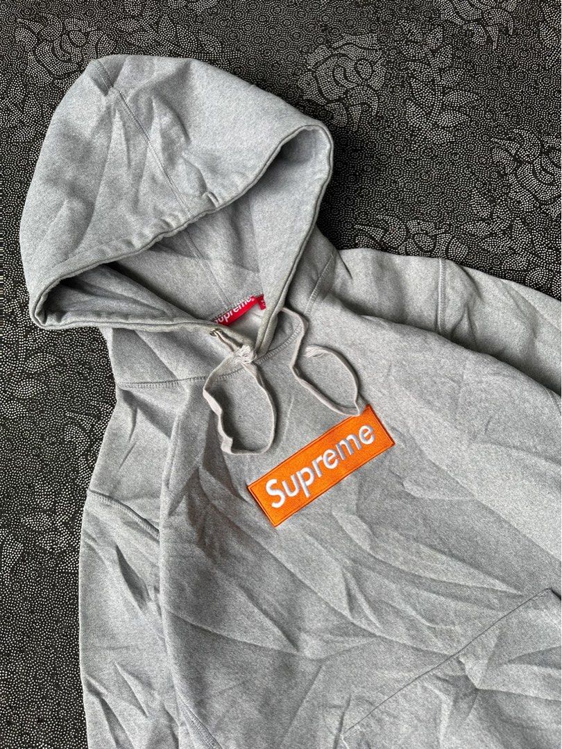Grey orange discount supreme hoodie